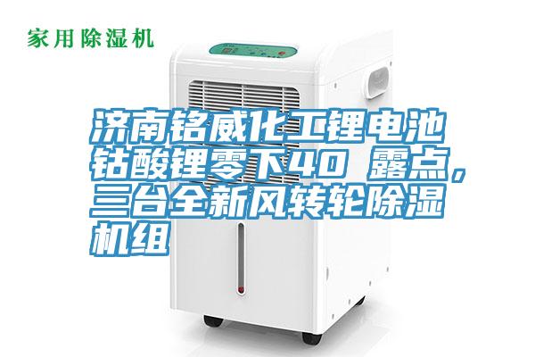 濟南銘威化工鋰電池鈷酸鋰零下40℃露點，三臺全新風轉輪除濕機組